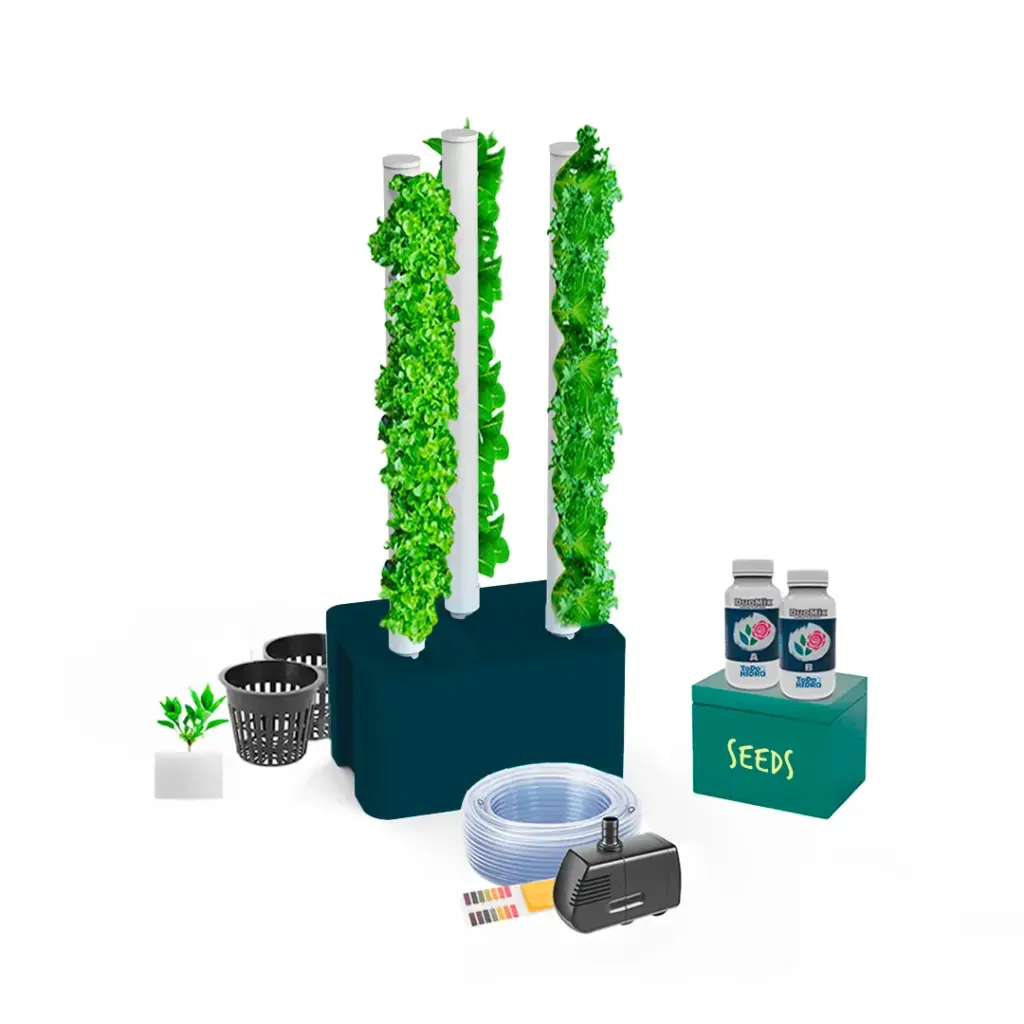 Hydroponic Kit N14 Tower System for 24 Plants, Complete Indoor Garden with Nutrients, Seeds & Accessories (copy)