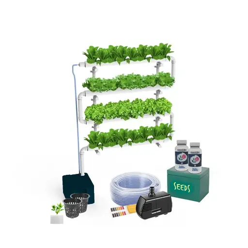 [KITWNUTRN5] Hydroponic Kit N5 NFT System for 32 Plants, Complete Indoor Garden with Nutrients, Seeds & Accessories